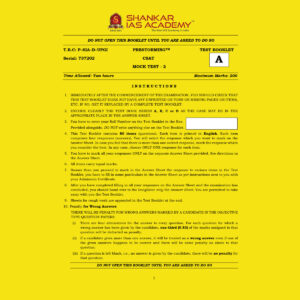 SHANKARIAS 2022 TEST-11 ( MOCK TEST-2 ) PRESTROMING 2022 (BLACK & WHITE)