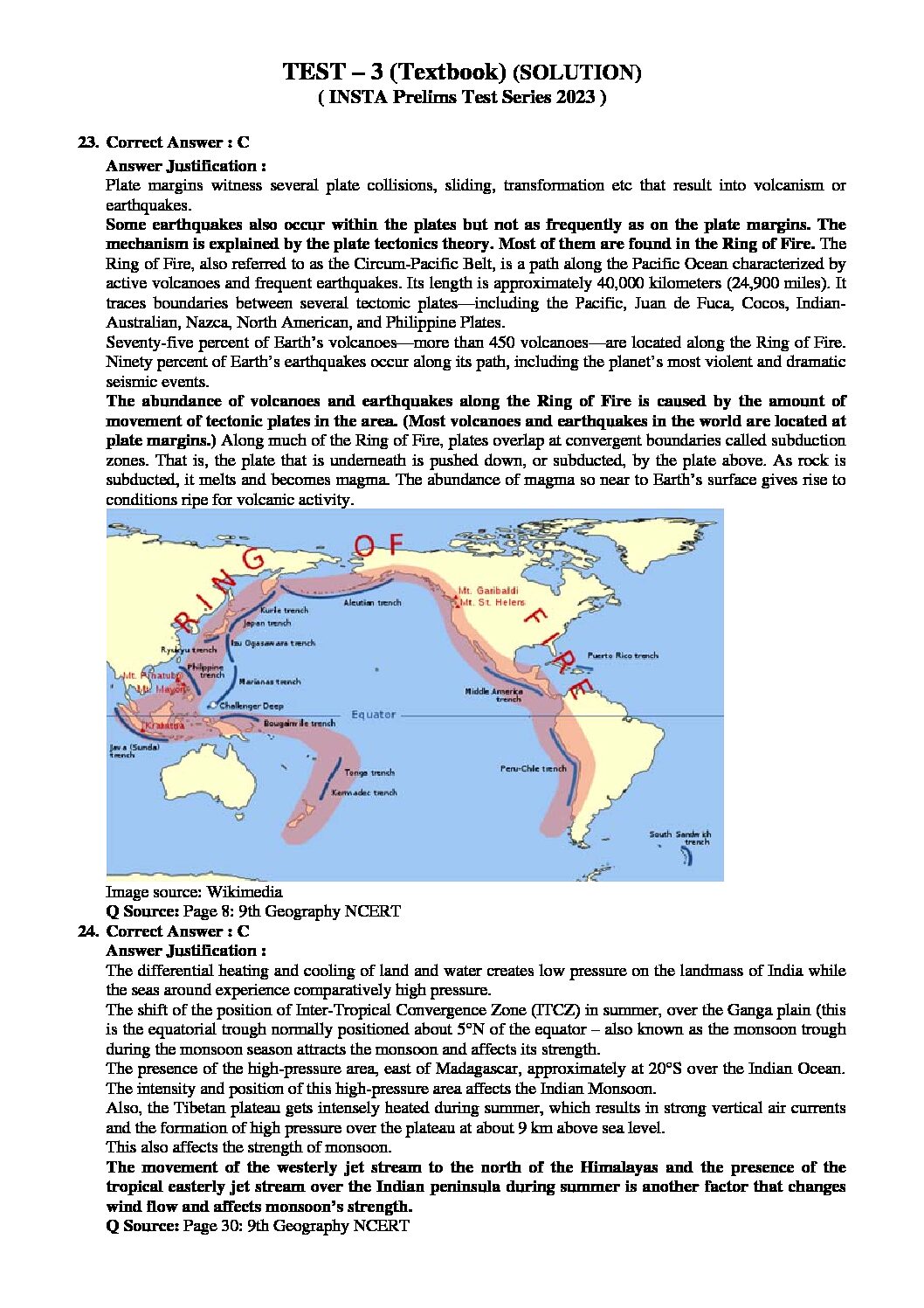 INSIGHTSONINDIA 2023 PT TEST-03 WITH SOLUTION (HISTORY NCERT CLASS VIII,IX & X CURRENT AFFAIRS – 1ST JUNE TO 9TH JULY 2022 ) TEXT BOOKWISE APPROACH 2023 (BLACK & WHITE) - Image 2