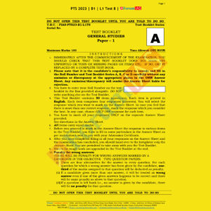 FORUMIAS PTS 2023 BATCH 1 TEST-8 (BATCH 1 LEVEL 1) (BLACK  & WHITE)