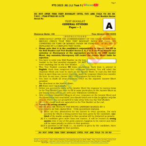 FORUMIAS PTS 2023 BATCH 1 TEST-9 (BATCH 1 LEVEL 1) (BLACK  & WHITE)