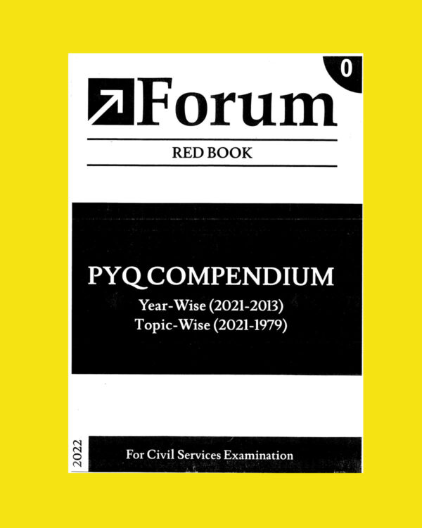 FORUMIAS RED BOOK PYQ COMPENDIUM YEAR WISE (2021-2013) TOPIC WISE (2021-1979) (BLACK & WHITE)