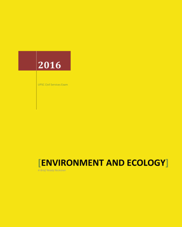 TOPPERS NOTES NITIN SANGWAN ENVIRONMENT & ECOLOGY (BLACK & WHITE)