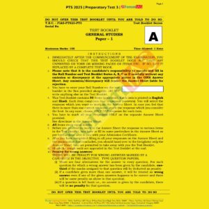 FORUMIAS 2023 BATCH-1 PT PREPARATORY TEST-3 (BLACK & WHITE)