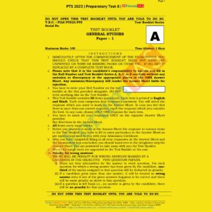 FORUMIAS 2023 BATCH-1 PT PREPARATORY TEST-8 (BLACK & WHITE)