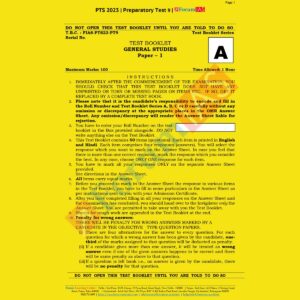 FORUMIAS 2023 BATCH-1 PT PREPARATORY TEST-9 (BLACK & WHITE)