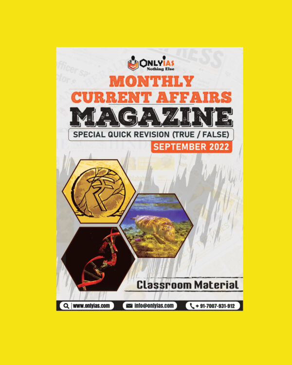 ONLYIAS CURRENT AFFAIRS SEPTEMBER 2022 (BLACK & WHITE)
