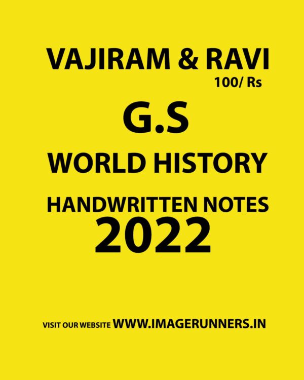 VAJIRAM & RAVI 2022 G.S HANDWRITTEN NOTES (BLACK & WHITE) GROUPED