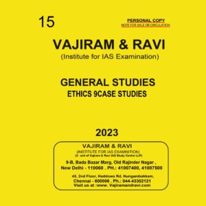 VAJIRAM & RAVI 2023 YELLOW BOOKS ETHICS 9 CASE STUDIES PRINTED NOTES 2023 (BLACK & WHITE)