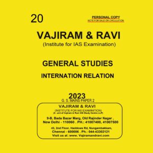 VAJIRAM & RAVI 2023 YELLOW BOOKS INTERNATIONAL RELATIONS G.S. MAINS PAPER-2 PRINTED NOTES 2023 (BLACK & WHITE)