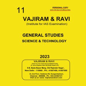 VAJIRAM & RAVI 2023 YELLOW BOOKS SCIENCE & TECHNOLOGY PRINTED NOTES 2023 (BLACK & WHITE)