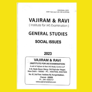 VAJIRAM & RAVI 2023 YELLOW BOOKS SOCIAL ISSUES PRINTED NOTES 2023 (BLACK & WHITE)