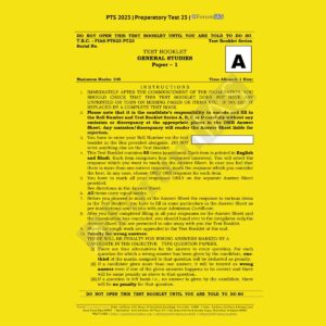 FORUM IAS PT 2023 BATCH-1 PREPARATORY TEST-23 (MEDIEVAL HISTORY) GS PAPER 1 (BLACK & WHITE)