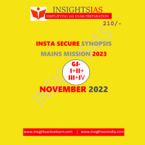 INSTA IAS INSIGHTS ONINDA INSTA SECURE NOVEMBER 2022 (GS-I+II+III+IV)(BLACK & WHITE)