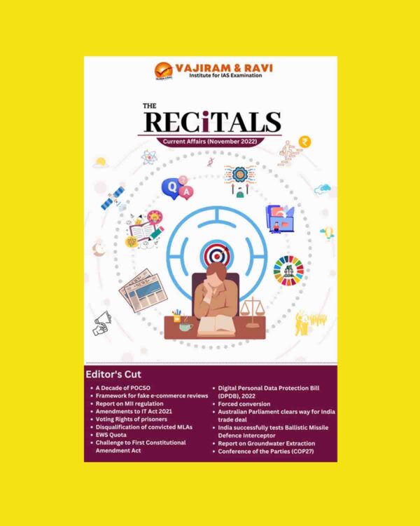 VAJIRAM & RAVI RECITALS CURRENT AFFAIRS NOVEMBER 2022 (BLACK &WHITE)