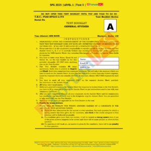 FORUM IAS 2023 SFG LEVEL1 TEST-3 (POLITY-3) GENERAL STUDIES (BLACK & WHITE)
