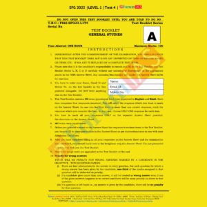 FORUM IAS 2023 SFG LEVEL1 TEST-4 (POLITY-4) GENERAL STUDIES (BLACK & WHITE)