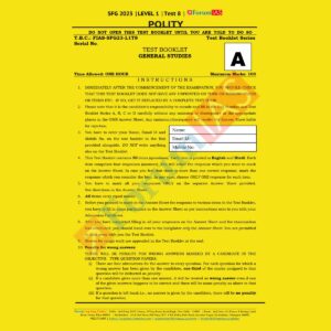 FORUMIAS 2023 SFG LEVEL-1 TEST-8 (POLITY-8) GS (BLACK & WHITE)