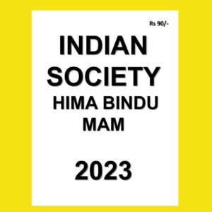 HEMA BINDU INDIAN SOCIETY BY HIMA BINDU MAM 2023 (BLACK & WHITE)