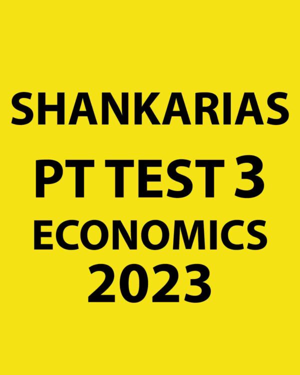 SHANKAR IAS 2023 PT TEST-3 (ECONOMICS) 2023 (BLACK & WHITE)