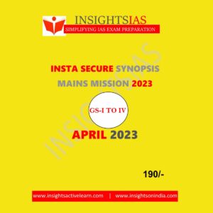INSIGHTS IAS INSIGHTS ONINDIA INSTA SECURE APRIL 2023 ENGLISH MEDIUM (BLACK & WHITE)
