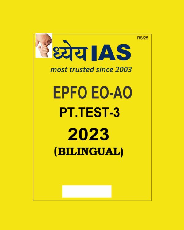 DHYEYA IAS 2023 PRELIMS TESTS TEST-03 BILINGUAL 2023 (BLACK & WHITE)