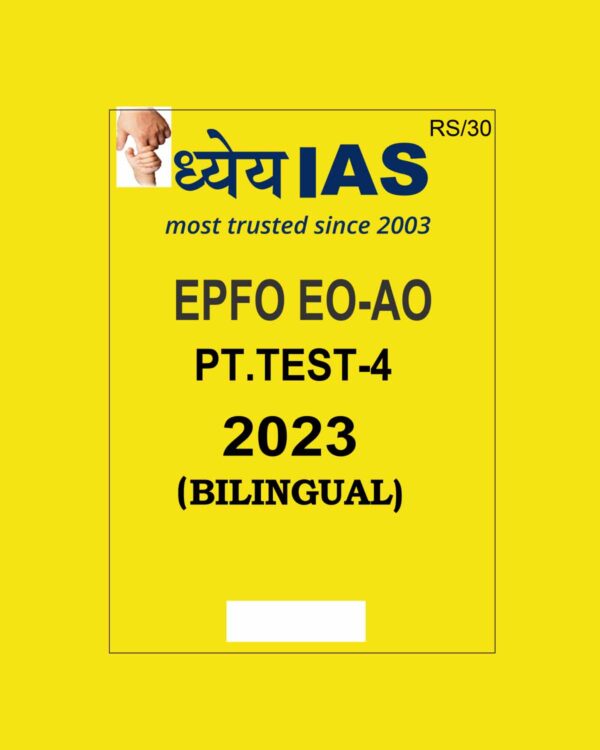 DHYEYA IAS 2023 PRELIMS TESTS TEST-04 BILINGUAL 2023 (BLACK & WHITE)