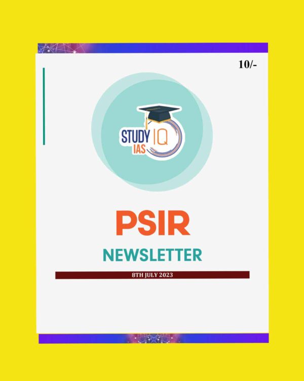 STUDY IQ PSIR NEWS LETTER 8TH JULY 2023 ENGLISH MEDIUM (BLACK & WHITE)
