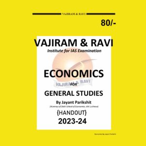 VAJIRAM & RAVI 2023 ECONOMICS HANDOUT BY JAYANT PARIKSHIT 2023-24 ENGLISH MEDIUM (BLACK & WHITE)