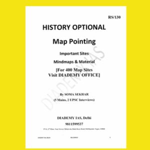 HISTORY DIADEMY IAS MAP POINTING BY SOMA SEKHAR (BLACK & WHITE)