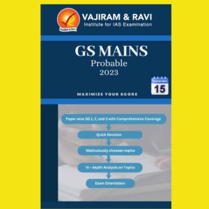 VAJIRAM & RAVI 2023 GS MAINS MOST PROBABLE 2023 PART-II ENGLISH MEDIUM (BLACK & WHITE)