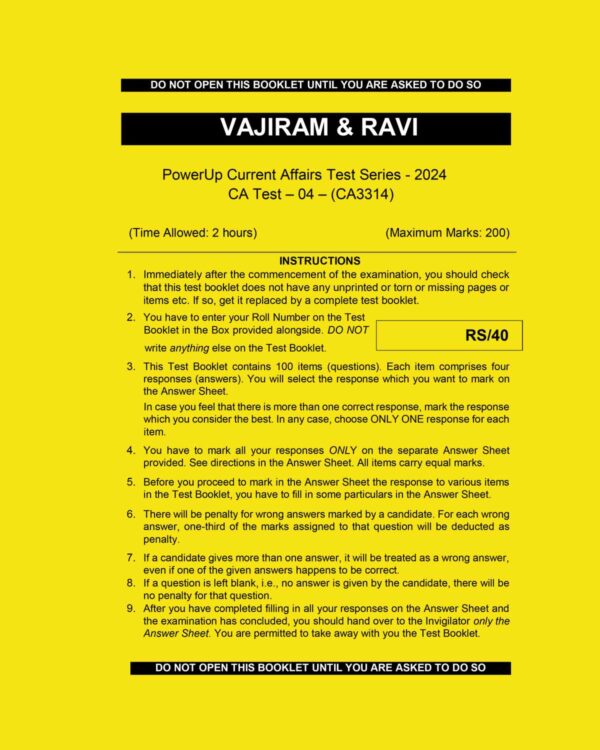 VAJIRAM AND RAVI 2024 CA TEST-04 2024 FINAL {ENGLISH} {BLACK AND WHITE}