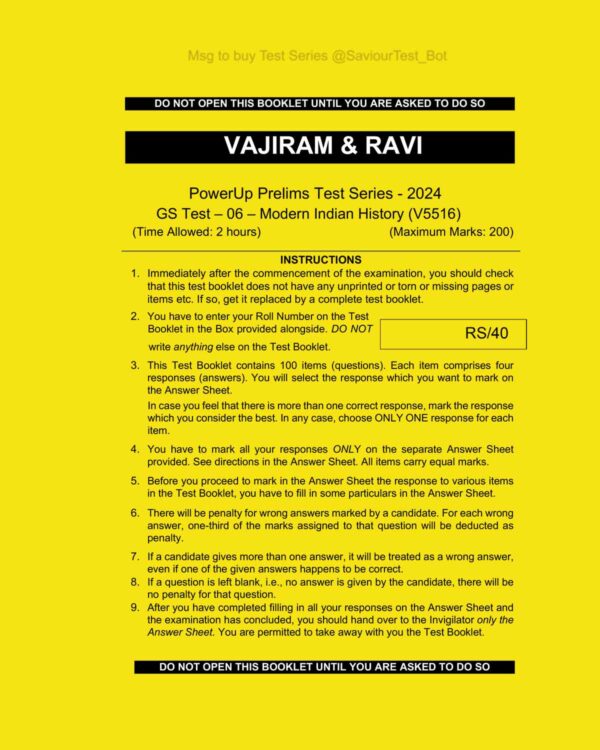 VAJIRAM AND RAVI 2024 TEST -06 MODERN INDIAN HISTORY_2024 FINAL {ENGLISH} {BLACK AND WHITE}
