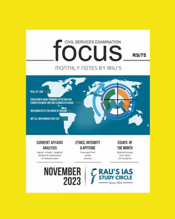 RAU,S IAS CURRENT AFFAIRS NOVEMBER 2023 FINAL {ENGLISH} {BLACK AND WHITE}