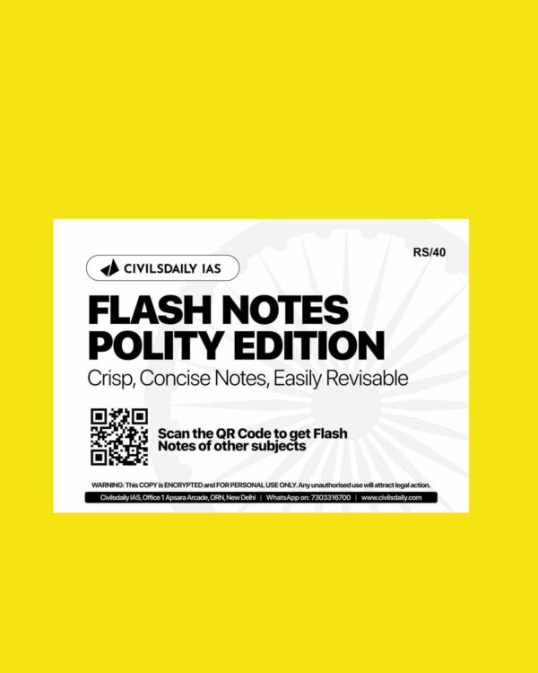 CIVILS DAILY IAS 2023 FLASH NOTES 2023 FINAL {ENGLISH} {BLACK AND WHITE} GROUPED