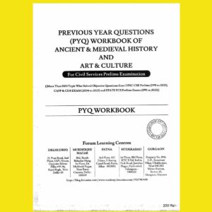 FORUM IAS TOOLKIT ANCIENT, MEDIEVAL, ART AND CULTURE PYQ TOOLKIT 2024 FINAL ENGLISH {BLACK AND WHITE}
