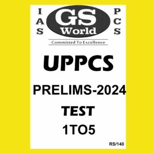 GS WORLD 2024 TEST- 1 TO 5 2024 FINAL QUESTION-ENGLISH & HINDI SOLUTION-HINDI {BLACK AND WHITE}