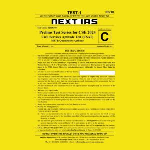 NEXT IAS 2024 CSAT TEST-1 2024 FINAL ENGLISH {BLACK AND WHITE}