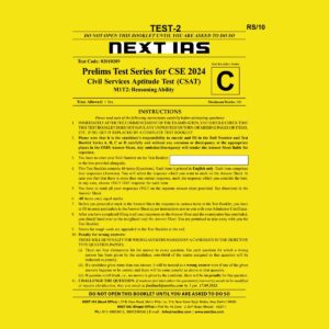 NEXT IAS 2024 CSAT TEST-2 2024 FINAL ENGLISH {BLACK AND WHITE}