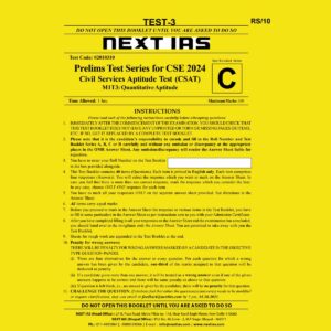 NEXT IAS 2024 CSAT TEST-3 2024 FINAL ENGLISH {BLACK AND WHITE}