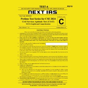 NEXT IAS 2024 CSAT TEST-4 2024 FINAL ENGLISH {BLACK AND WHITE}