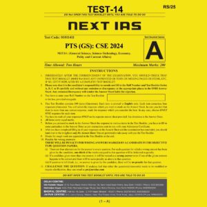 NEXT IAS 2024 PT TEST-14 2024 FINAL ENGLISH {BLACK AND WHITE}