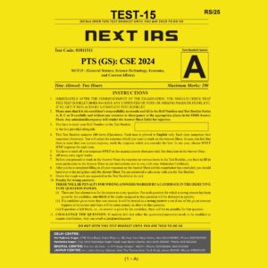 NEXT IAS 2024 PT TEST-15 2024 FINAL ENGLISH {BLACK AND WHITE}