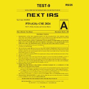 NEXT IAS 2024 PT TEST-9 2024 FINAL ENGLISH {BLACK AND WHITE}