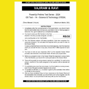 VAJIRAM & RAVI 2024 TEST-14 SCIENCE & TECHNOLOGY 2024 FINAL ENGLISH {BLACK AND WHITE}