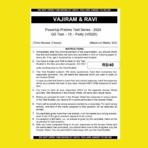VAJIRAM & RAVI 2024 TEST-15 POLITY 2024 FINAL ENGLISH {BLACK AND WHITE}