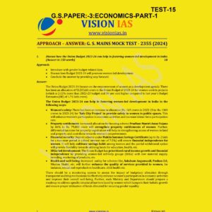 VISIONIAS 2024 TEST-15 2024 FINAL {MODEL ANSWERS} ENGLISH {BLACK AND WHITE}