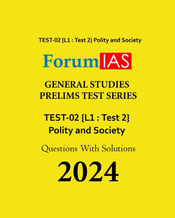 FORUM IAS 2024 ALL INDIA MOCK TEST-1 TEST CODE {111401} 2024 FINAL ENGLISH {BLACK AND WHITE}