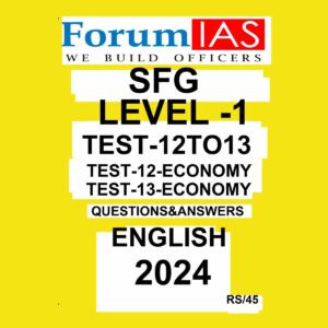 FORUMIAS 2024 SFG LEVEL-1 TEST-12TO13 2024 FINAL{ECONOMY} ENGLISH {BLACK AND WHITE}