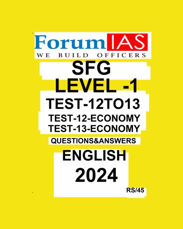 FORUMIAS 2024 SFG LEVEL1 TEST12TO13 2024 FINAL{ECONOMY} ENGLISH