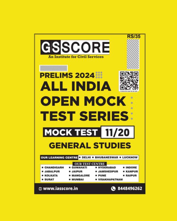 GS SCORE 2024 ALL INDIA MOCK TEST-11 2024 FINAL ENGLISH {BLACK AND WHITE}
